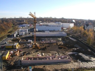 Baufortschritt Nebenwache 25.11.2004