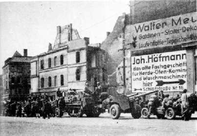 Einmarsch der Amerikaner in Mülheim am 11.April 1945
