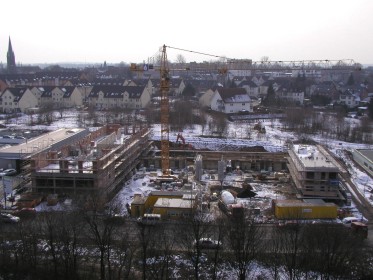 Baufortschritt Nebenwache Stand 24.02.2005