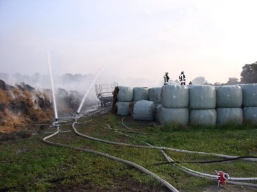 Strohballenbrand