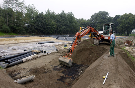 Baustelle Ruhrstadion, Foto: Walter Schernstein
