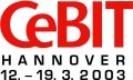 CeBit Logo 2003, die CeBit ist vom 12. - 19.03.2003