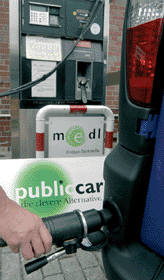 Erdgasfahrzeug von public car