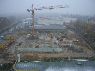 Baufortschritt Nebenwache 19.11.2004