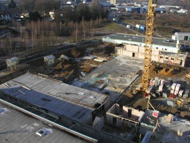 Baufortschritt Nebenwache 20.12.2004