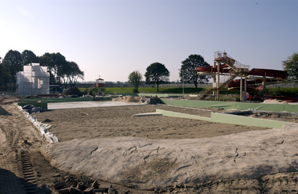 Baustelle Naturerlebnisbad Ruhrstadion, Mülheim an der Ruhr - Styrum, MSS, Mülheimer SportService12.10.2005Foto: Walter Schernstein