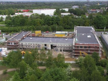 Baufortschritt Nebenwache 11.05.2005