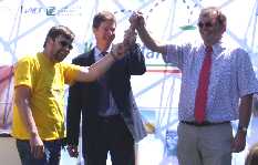 KlimaStaffel 2004 Übergabe Staffelstab an Krefeld