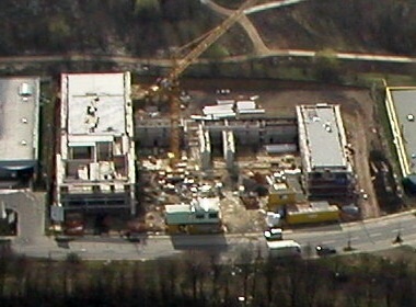 Luftaufnahme - Baufortschritt Stand 26.03.2005