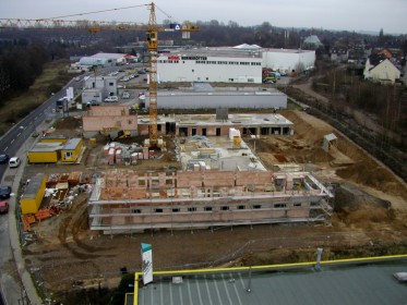 Baufortschritt Nebenwache 03.01.2005