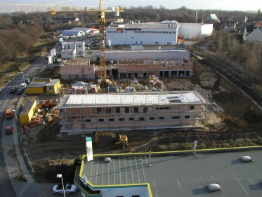 Baufortschritt Nebenwache 12.01.2005