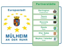Die Stadt Mülheim an der Ruhr hat sechs Partnerstädte