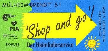 Werbeplakat: Shop and go