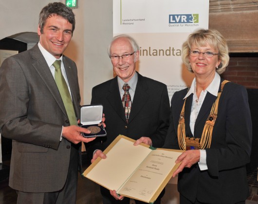 Verleihung des Rheinlandtalers an Bernhard Haake. 18.04.2012 Foto: Walter Schernstein