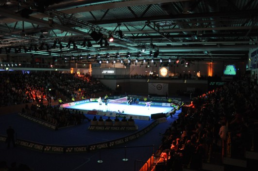 Foto der Yonex German Open 2012 in der RWE-Sporthalle in Mülheim an der Ruhr