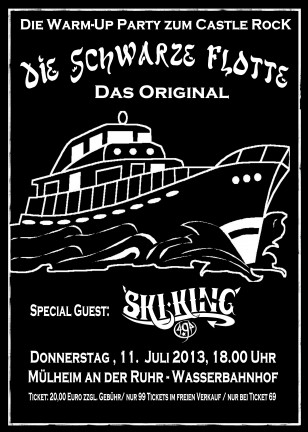 Die Schwarze Flotte, Warm-Up Party zum Castle Rock am 11. Juli 2013 in Mülheim an der Ruhr