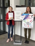 Plakatgestaltung zur Wahlhelfergewinnung: Ausstellungseröffnung des Grafikkurses der Realschule Broich am 28. April 2017 im Rathausfoyer - Siegerplakate