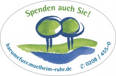 Spendenaufkleber zu Neue Bäume für Mülheim