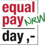 Logo Equal Pay Day. Motto 2015: Spiel mit offenen Karten - Was verdienen Frauen und Männer?