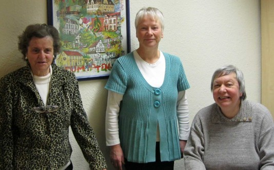 Bürgerlotsen aktiv in Dümpten: v.l. Brigitte Block, Gudrun Schwierzke und Karin Pferdehirt