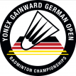 Veranstaltungslogo zu den YONEX GAINWARD German Open Badminton Championships - YONEX/DBV