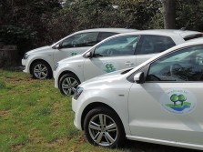 Städtische Fahrzeuge werben für die Spendenaktion Neue Bäume für Mülheim
