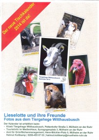 Lieselotte und ihre Freunde: Neuer Tier-Kalender für 2014 erhältlich!