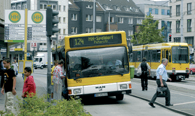 Öffentlicher Personennahverkehr in Mülheim, Zentrale Haltestelle Stadtmitte