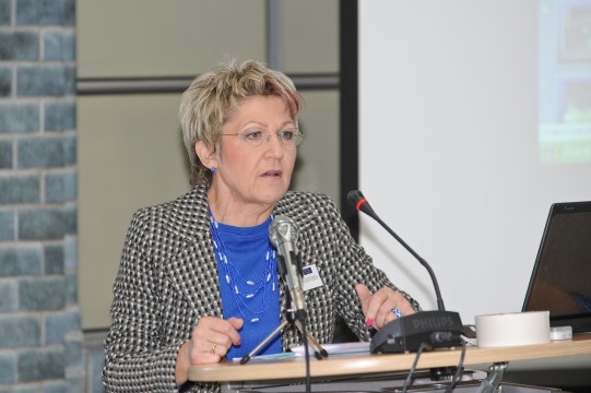 Oberbürgermeisterin Dagmar Mühlenfeld während der Vollversammlung