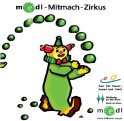 medl-Mitmach-Zirkus Logo, der medl-Mitmach-Zirkus gastiert im Feldmannpark in Mülheim Styrum und bietet 200 KIndern im Alter von 6-12 Jahren un einvergessliches Ferienerlebnis - MST GmbH/medl GmbH
