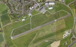 Luftbild Flughafen Essen/Mülheim: Optimierung des Flughafenbetriebes/Entwicklung des Flughafenareals