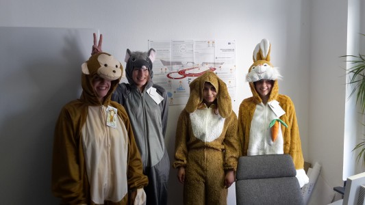 Auszubildende der Stadt Mülheim ehrenamtlich aktiv:  Kostümprobe für Tierschutzprojekt