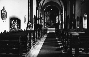 Das Innere der Klosterkirche vor dem Umbau (um 1895)