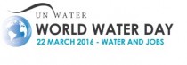 UN-Logo des Tages des Wassers 2016 - Water and jobs