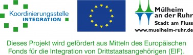 Logoblock: Kooperationspartner und gefördert durch Europäischen Fonds zur Integration von Drittstaatsangehörigen