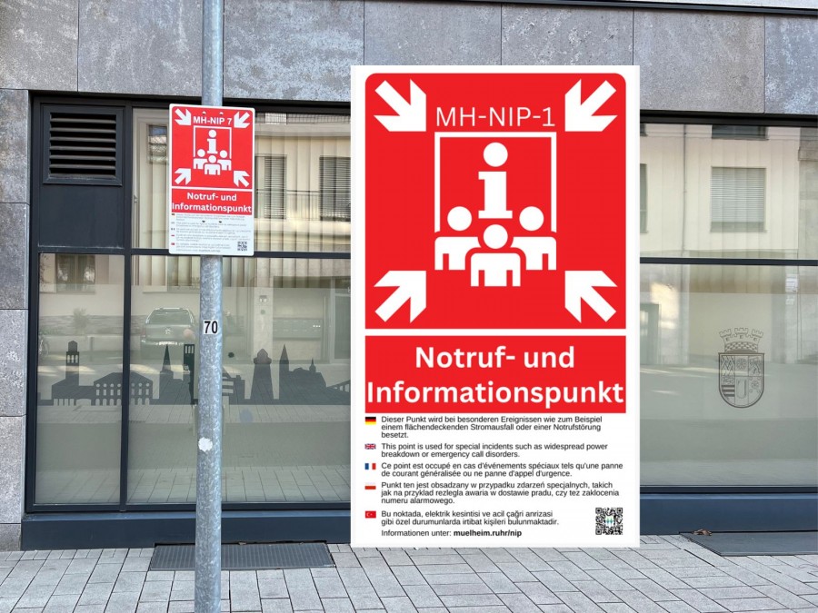 Notruf- und Informationspunkt in Mülheim an der Ruhr. - Cristina Batti