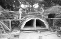 Historisches Foto der Kanalisierung des Rumbaches.