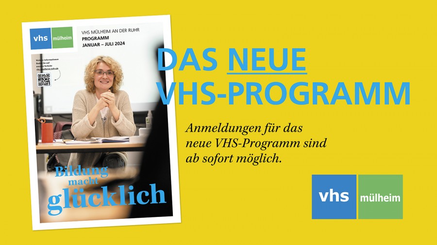 Programm VHS 1. Halbjahr 2024, von Januar bis Juli 2024 - Urheber der Bilder ist Herr Uwe Ernst. Das Copyright liegt bei der VHS.