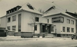 Neubau der Handelsschule Schwenzer in der Friedrichstraße 48/50 (eröffnet am 15. Januar 1955) - Stadtarchiv
