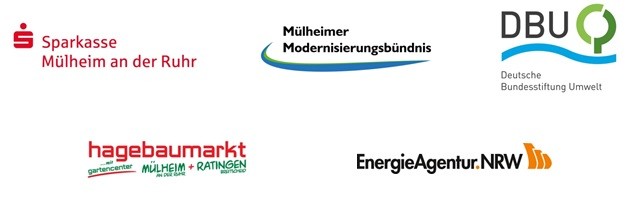 Das Modernisierungsbündnis und die Sparkasse Mülheim an der Ruhr laden ein zur 18.500 Euro-Show, Kooperationspartner, Unterstützer, Förderer - Stabsstelle Klimaschutz und Klimaanpassung