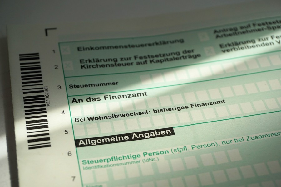 Auszug aus einer Lohnsteuererklärung. Lohnsteuerjahresausgleich, Steuern berechnen, abrechnen - Bild von Andreas Lischka auf Pixabay