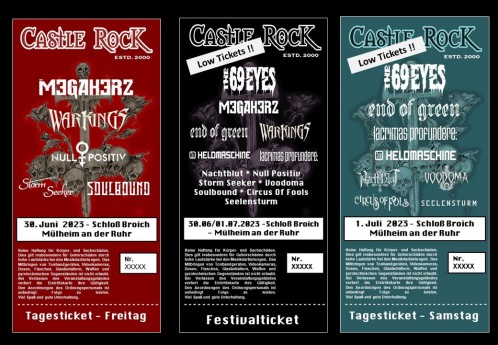 Castle Rock 2023, Dark Rock Festival am 30. Juni/. Juli 2023 Min ülheim an der Ruhr, Schloß Broich - Michael Bohnes / Kulturbüro