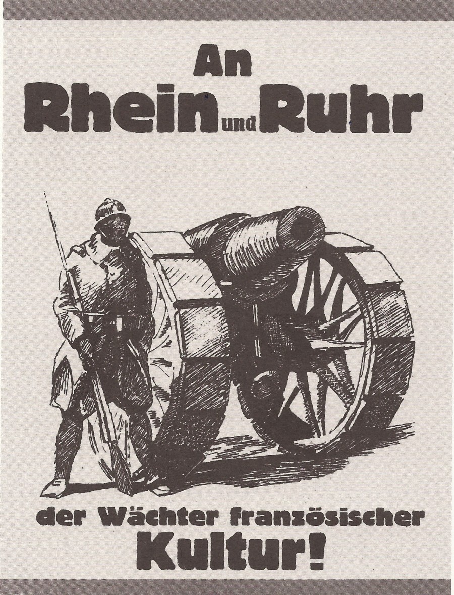 Plakat An Rhein und Ruhr der Wächter französischer Kultur (Quelle: Sammlung Krumeich/Schröder) - Sammlung Krumeich/Schröder