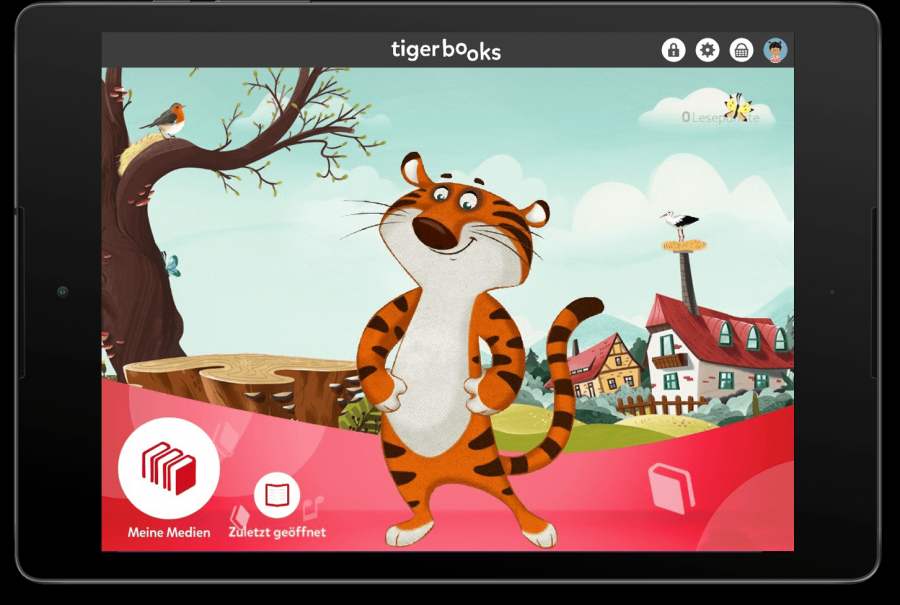 In der Stadtbibliothek im MedienHaus gibt es für Kinder ein neues Angebot mit tigerbooks - Tiger Media Deutschland GmbH - tigerbooks