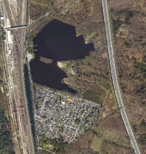 Luftbild Entenfang 2015 mit Dauercampingplatz