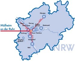 Inmitten des Ruhrgebietes liegt die grüne Oase Mülheim an der Ruhr mit ihrer verkehrsgünstigen Anbindung zwischen Duisburg, Oberhausen, Essen und Ratingen eingebettet. 