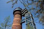 Ein Ankerpunkt auf der Route der Industriekultur im über 100 Jahre alten Wasserturm in Mülheim-Styrum