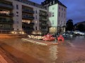 Hochwasserstand im Stadthafen in den frühen Morgenstunden nach der Flutkatastrophe.   - Quelle/Autor: Dezernat III - Stadtdirektor - Frank Steinfort