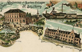 Postkarte aus Selbeck vor der Eingemeindung (um 1900)