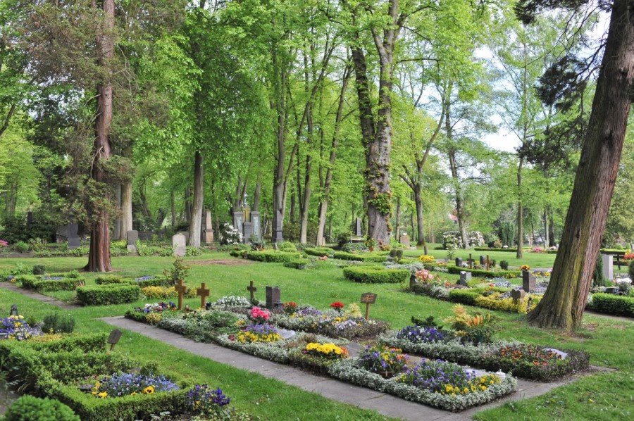 kleine Urnenwahlgrabstätte auf dem Altstadtfriedhof - Walter Schernstein